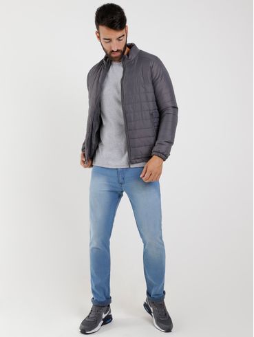 Jaqueta Puffer Masculina Chumbo
