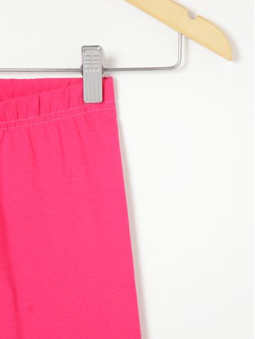 Calça Legging Infantil Para Menina - Rosa Pink