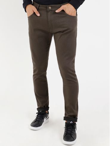 Calça Sarja Masculina Verde Escuro