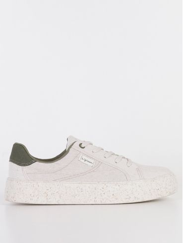 Tênis Casual Sustentável Bebecê B/Green Feminino Bege/Verde