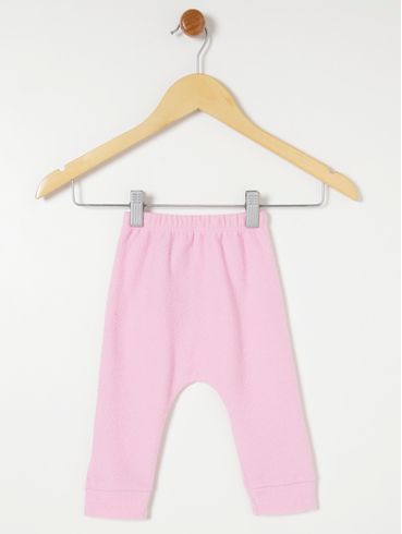 Calça Bouclê Infantil Para Bebê- Rosa