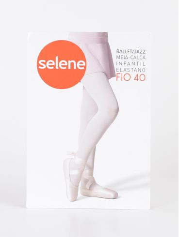 Meia-Calça Fio 40 Ballet Selene Juvenil Para Menina - Branco