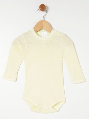 Body Infantil Para Bebê Menina - Amarelo
