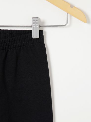 Calça Legging Molecotton Infantil Para Menina - Preto