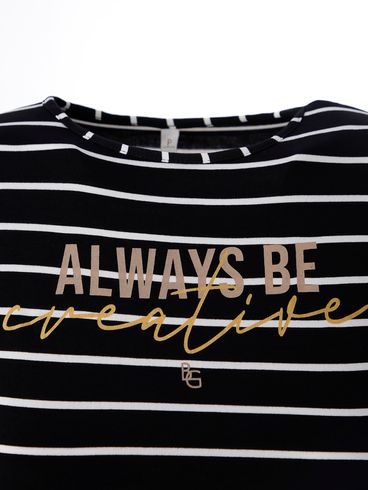Blusa Manga Longa com Amarração Feminina Preto