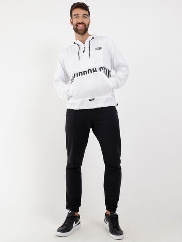 Jaqueta Fechada Corta Vento Federal Art Masculina Branco