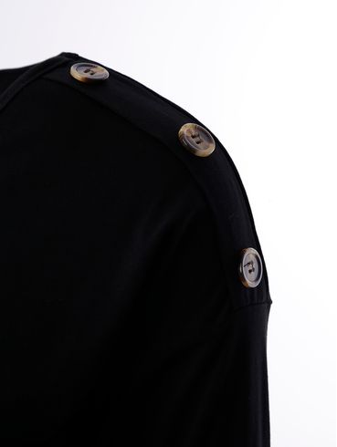 Blusa Manga 3/4 Feminina Preto