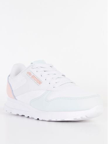 Tênis Jogging Olympikus Feminino Branco/Verde/Rosa