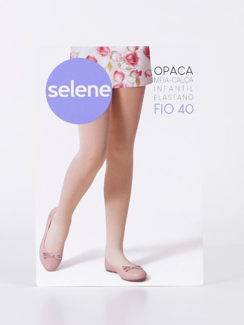 Meia-Calça Fio 40 Selene Infantil Para Menina - Branco