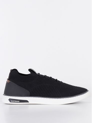 Tênis Casual Knit Masculino Preto