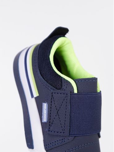 Tênis Casual Molekinho Infantil Para Bebê Menino - Azul Marinho