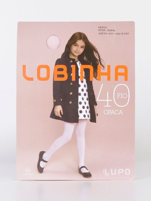 Meia-Calça Fio 40 Lupo Infantil Para Menina - Rosa