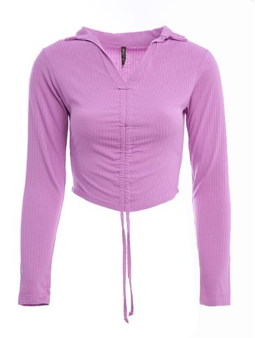 Blusa Manga Longa Feminina Roxo