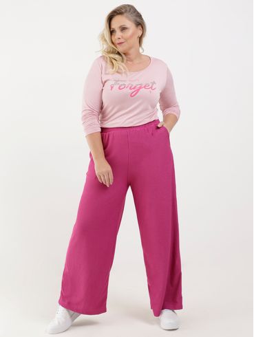 Blusa Manga Longa Plus Size Feminina Nude