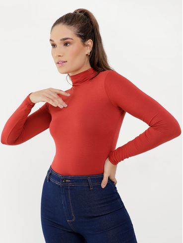 Blusa Cropped Autentique Feminina Vermelho