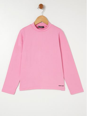 Blusa Manga Longa Juvenil Para Menina - Rose