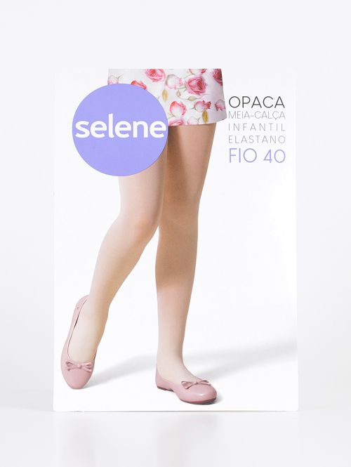 Meia-Calça Fio 40 Selene Infantil Para Menina - Rosa