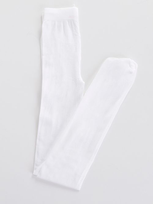 Meia-Calça Fio 40 Lupo Infantil Para Menina - Branco