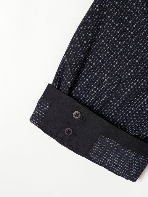 Camisa Manga 3/4 Plus Size Masculina Preto