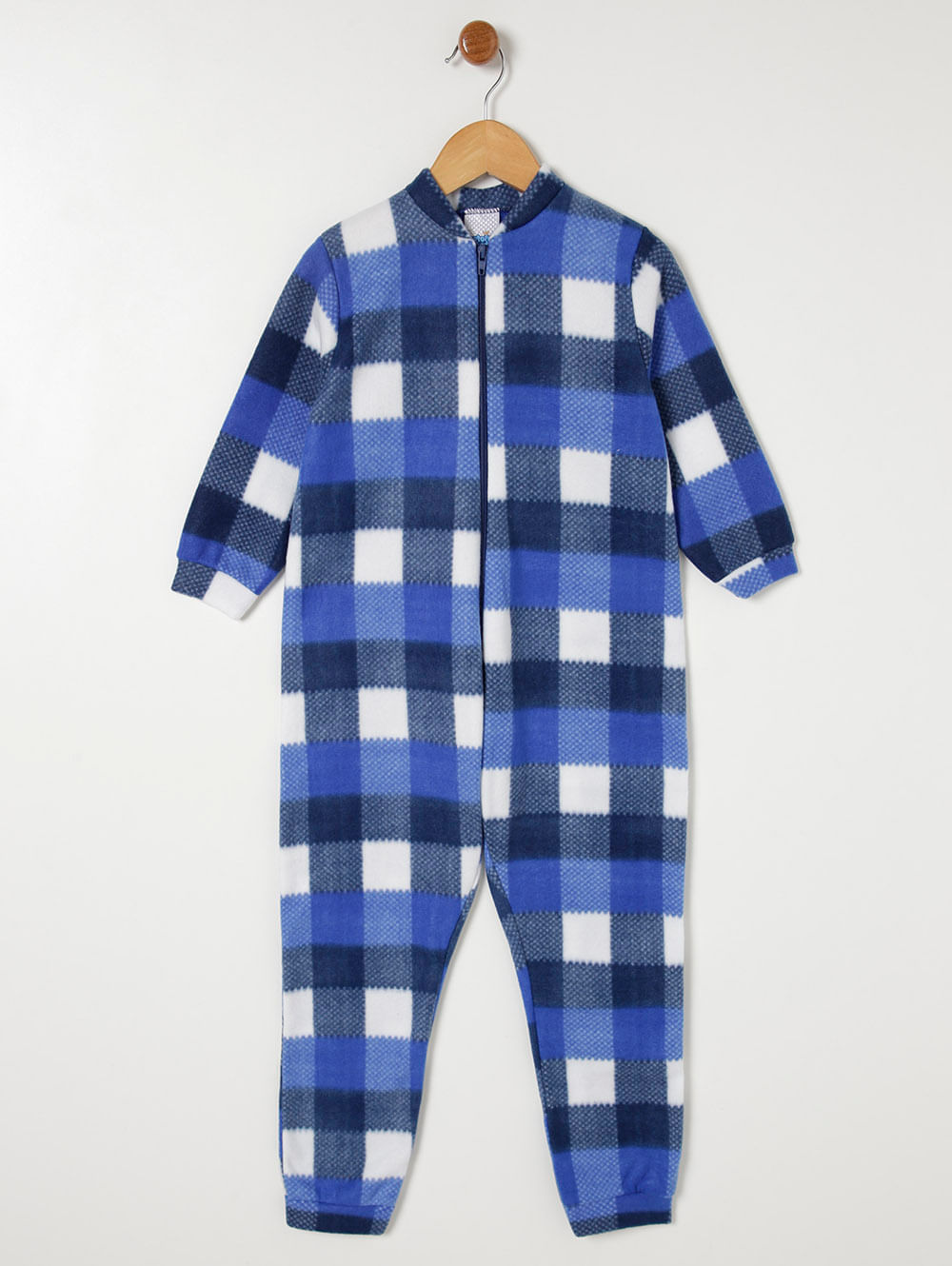 Pijama Longo Estampado Infantil Para Menino Azul