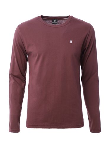 Camiseta Manga Longa Masculina Bordô