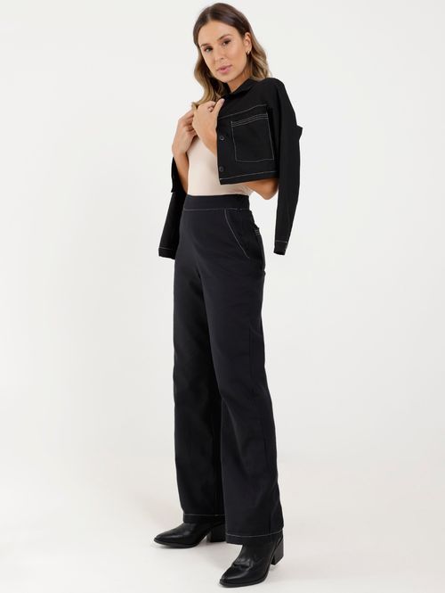 Calça Alfaiataria Autentique Feminina Preto