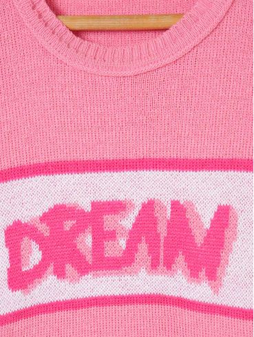 Blusa de Tricot Infantil Para Menina - Rosa