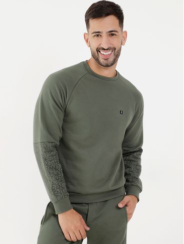 Moletom Masculino Verde/Azul