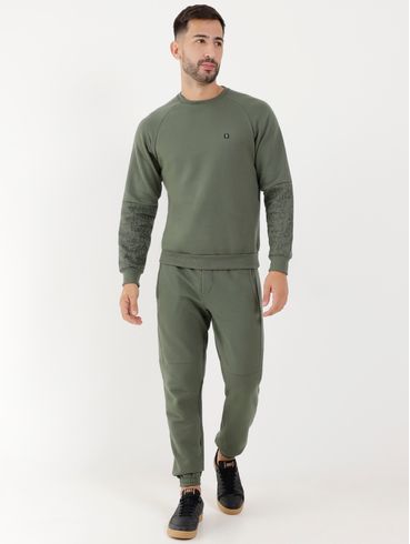 Moletom Masculino Verde/Azul