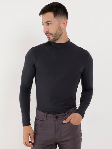Camiseta Manga Longa Masculina Chumbo