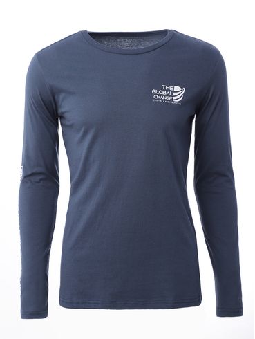 Camiseta Manga Longa Masculina Azul Marinho