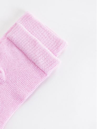 Meia Infantil Para Bebê- Rosa