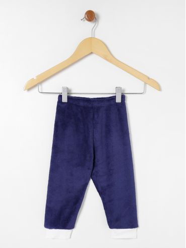 Calça Jogger Infantil Para Menina - Azul Marinho