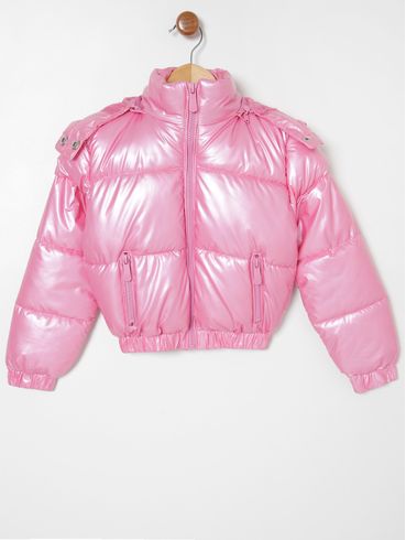 Jaqueta Puffer Kid+Infantil Para Menina - Rosa