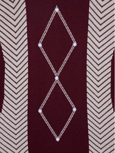 Blusão de Tricot Plus Size Feminino Bordô
