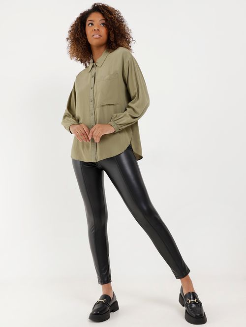 Camisa Manga Longa Feminina Verde