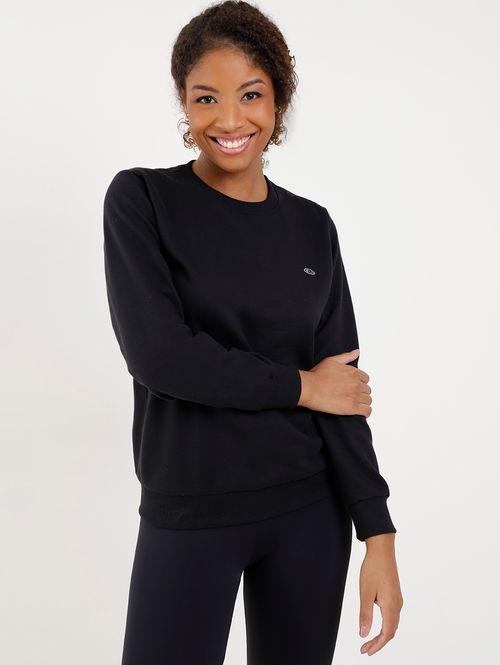 Moletom Básico Feminino Preto