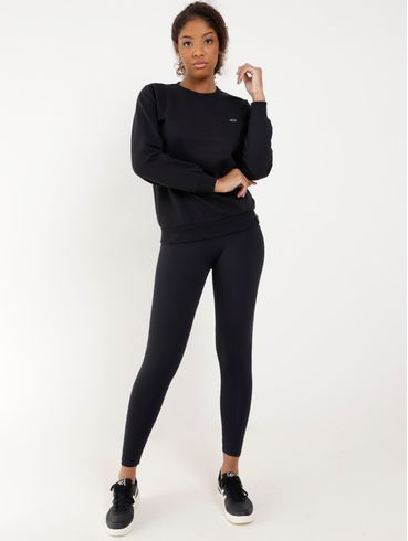 Moletom Básico Feminino Preto