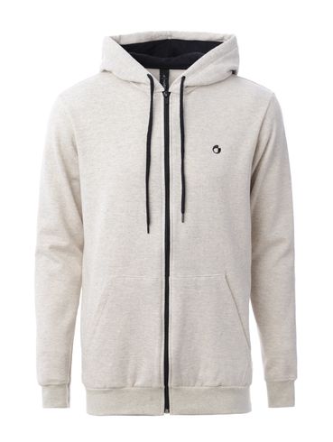 Jaqueta Moletom com Capuz Masculina Cinza