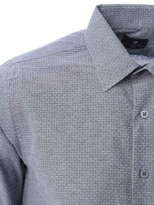 Camisa Slim Fit Manga Longa Masculina Chumbo