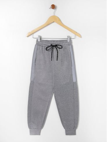 Calça Jogger Vels Juvenil Para Menino - Cinza