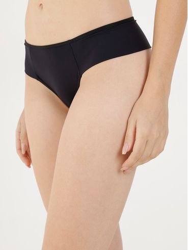 Kit com 02 Calcinhas Altas Feminino Preto/Marrom
