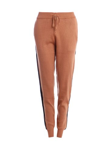 Calça Jogger Tricot Feminina Marrom