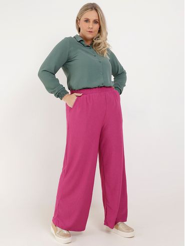Camisa Manga Longa Autentique Plus Size Feminina Verde