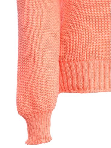 Blusa de Tricot Tricolor Feminina Laranja
