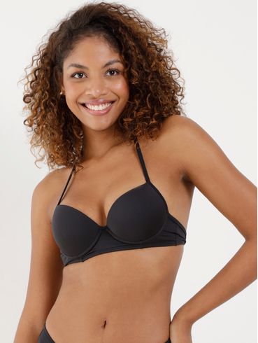 Biquíni Top Com Bojo Feminino Preto