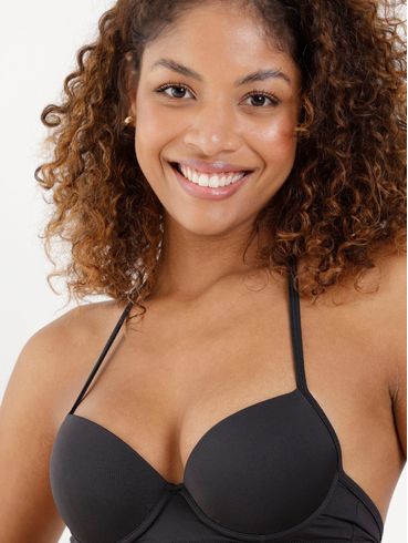 Biquíni Top Com Bojo Feminino Preto