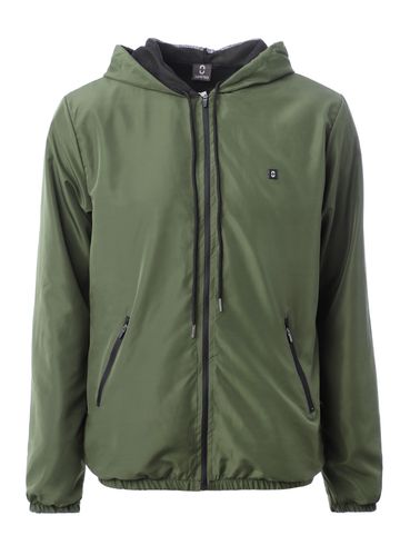 Jaqueta Corta Vento com Capuz Masculina Verde