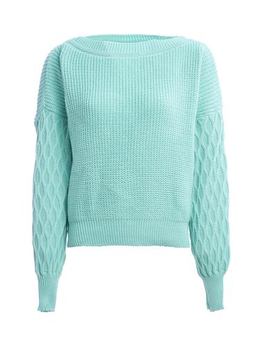 Blusa de Tricot Feminina Azul