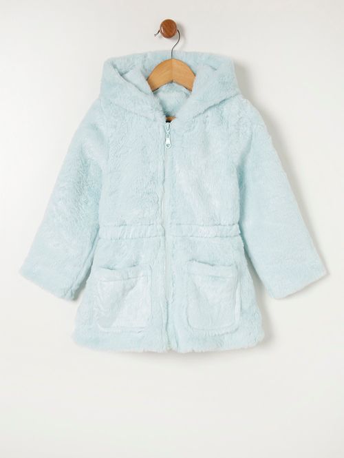 Jaqueta de Pelinhos Infantil Para Menina - Azul